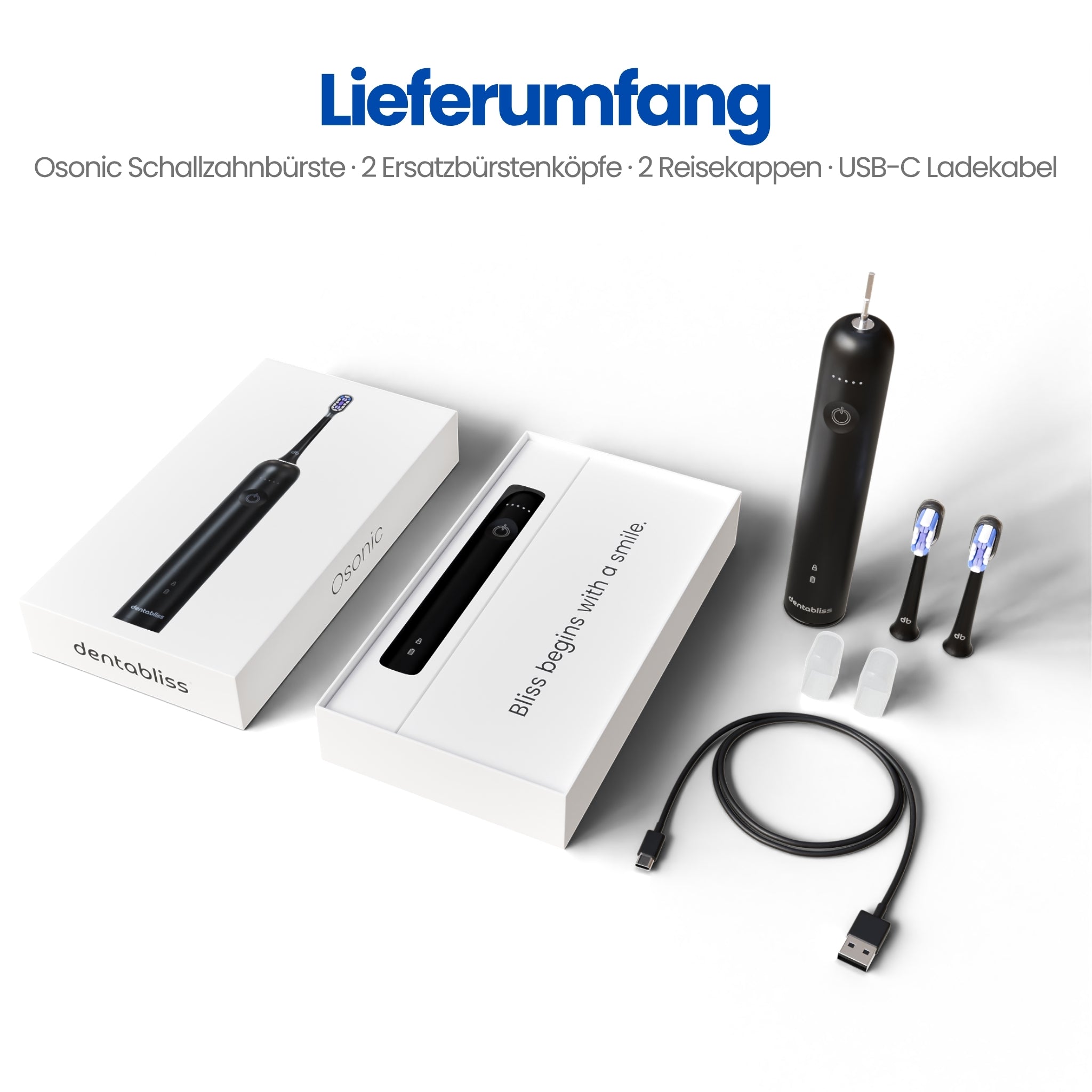 Osonic + Ersatzbürstenköpfe