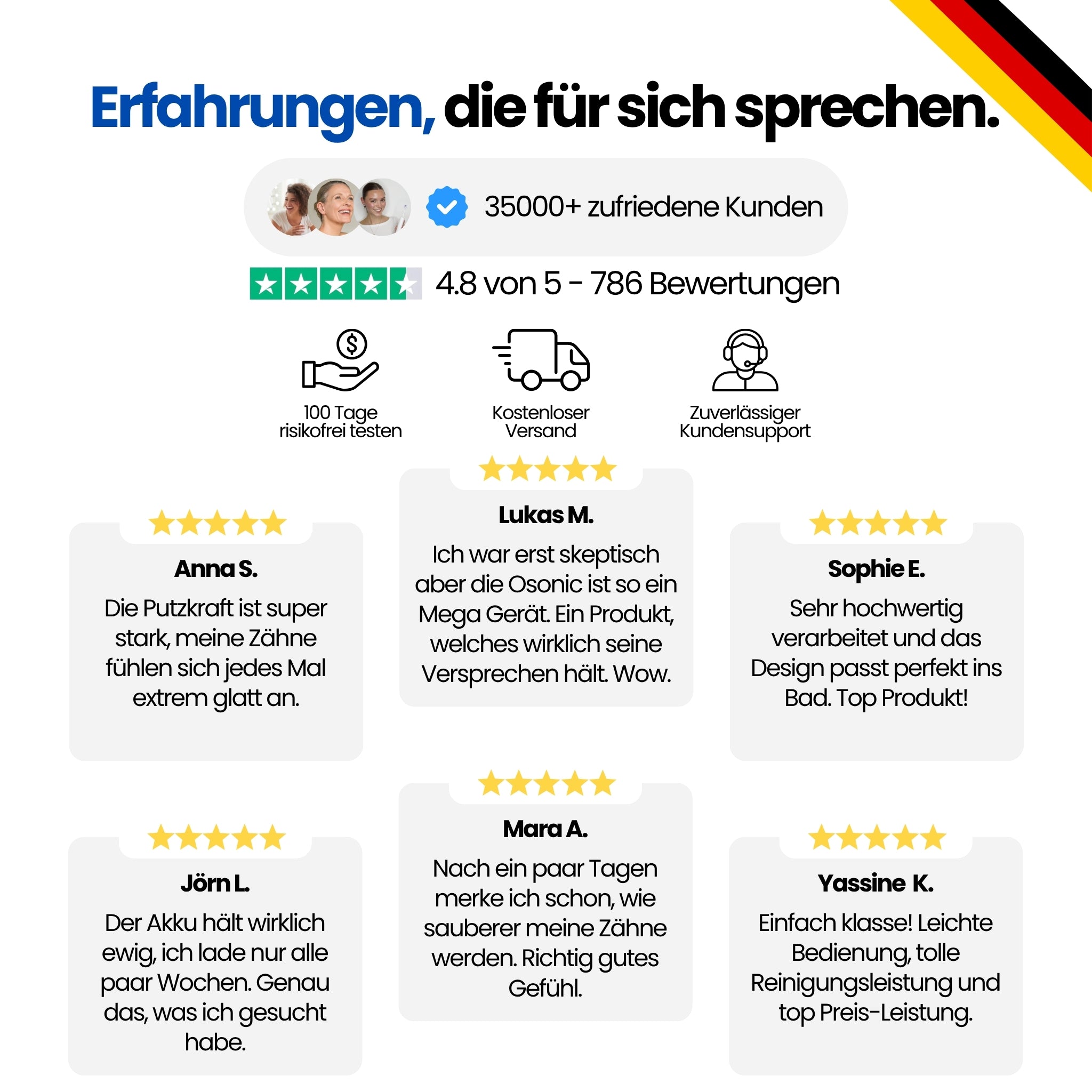 Osonic + Ersatzbürstenköpfe